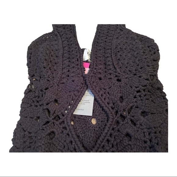 TACH CLOTHING FAUNA CROCHET DRESS - BLACK - Picture 9 of 14